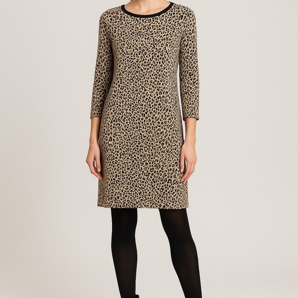 Tyler Böe Leopard Print Shift Dress with Pockets – Size L
